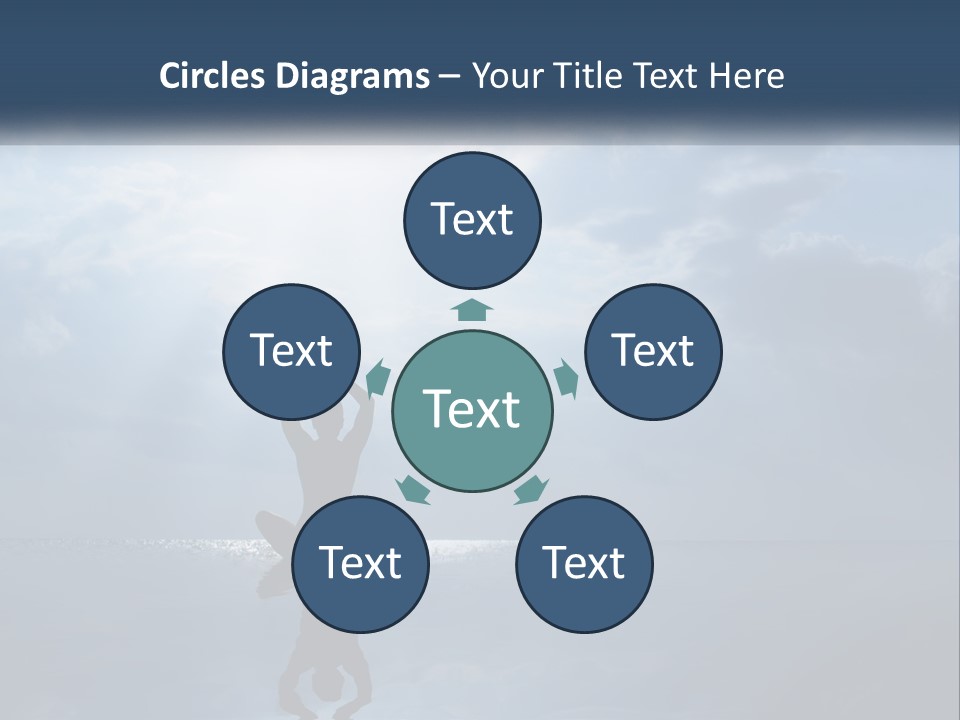 Water Caucasian Sad PowerPoint Template