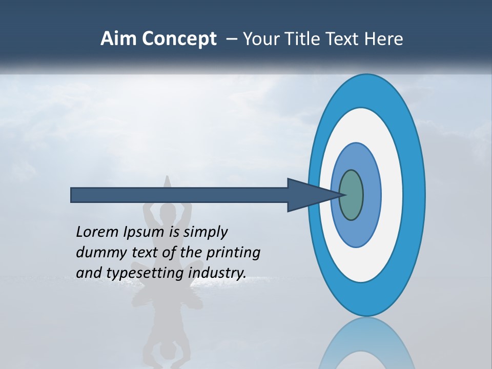 Water Caucasian Sad PowerPoint Template