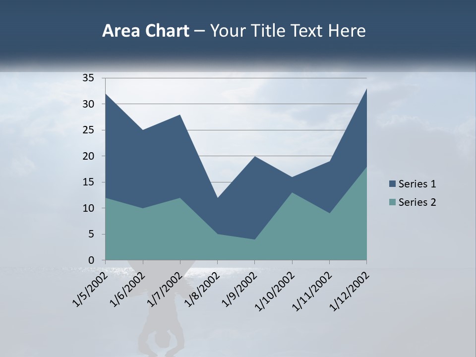 Water Caucasian Sad PowerPoint Template