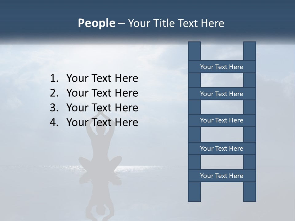 Water Caucasian Sad PowerPoint Template