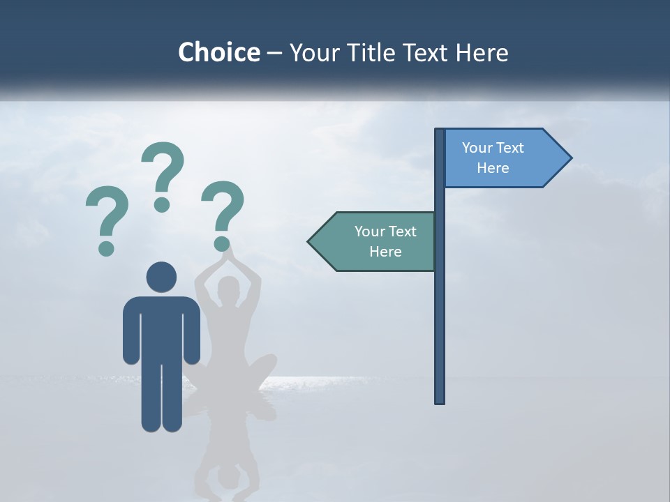 Water Caucasian Sad PowerPoint Template