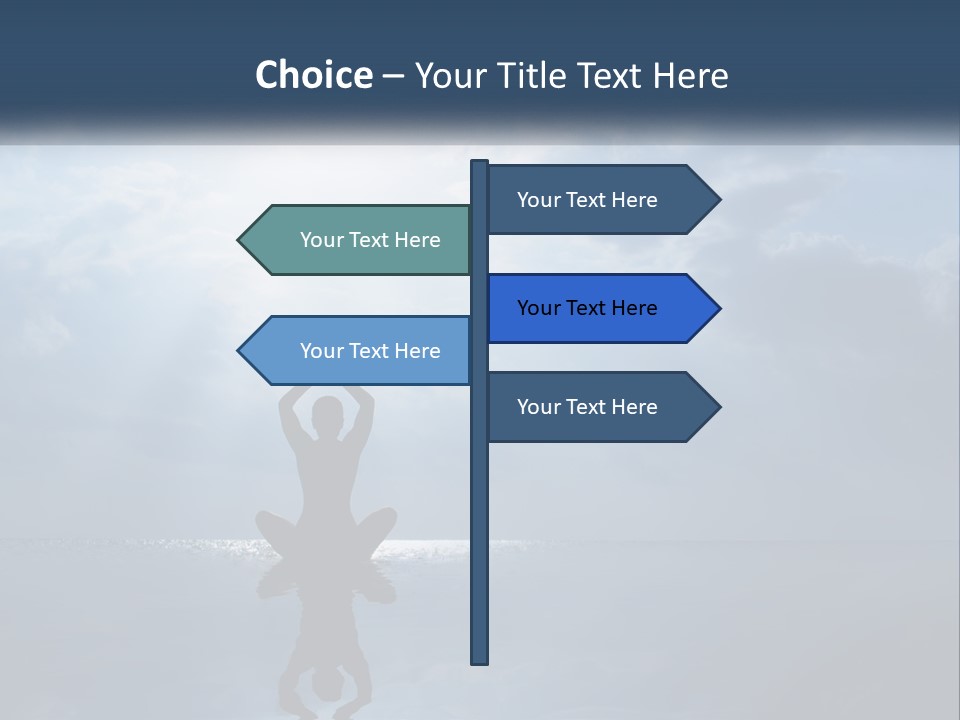 Water Caucasian Sad PowerPoint Template