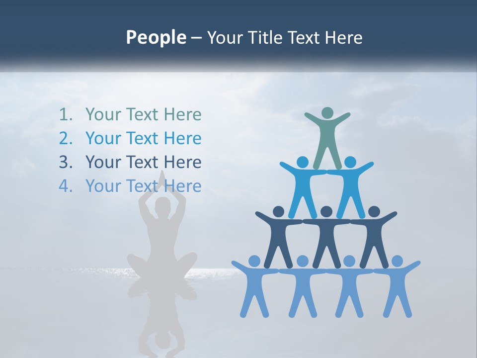 Water Caucasian Sad PowerPoint Template