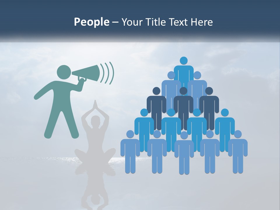 Water Caucasian Sad PowerPoint Template