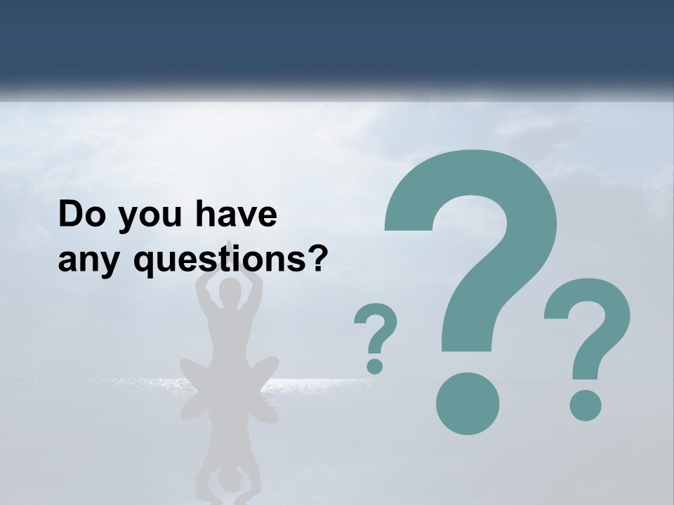 Water Caucasian Sad PowerPoint Template