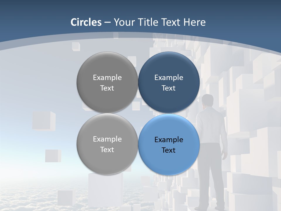 Standing Mother Retired PowerPoint Template