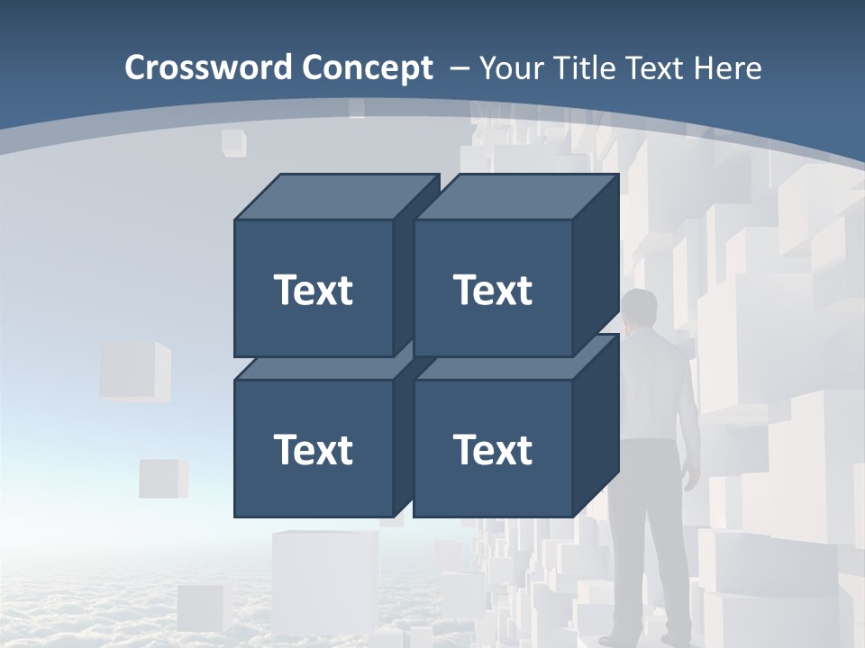 Standing Mother Retired PowerPoint Template