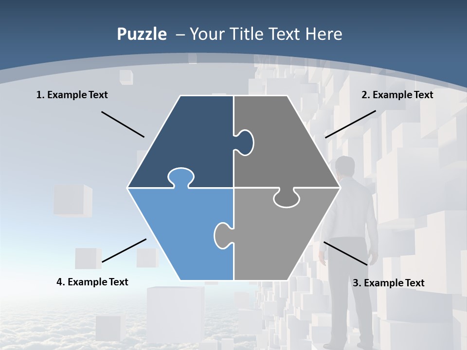 Standing Mother Retired PowerPoint Template