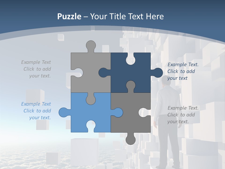 Standing Mother Retired PowerPoint Template