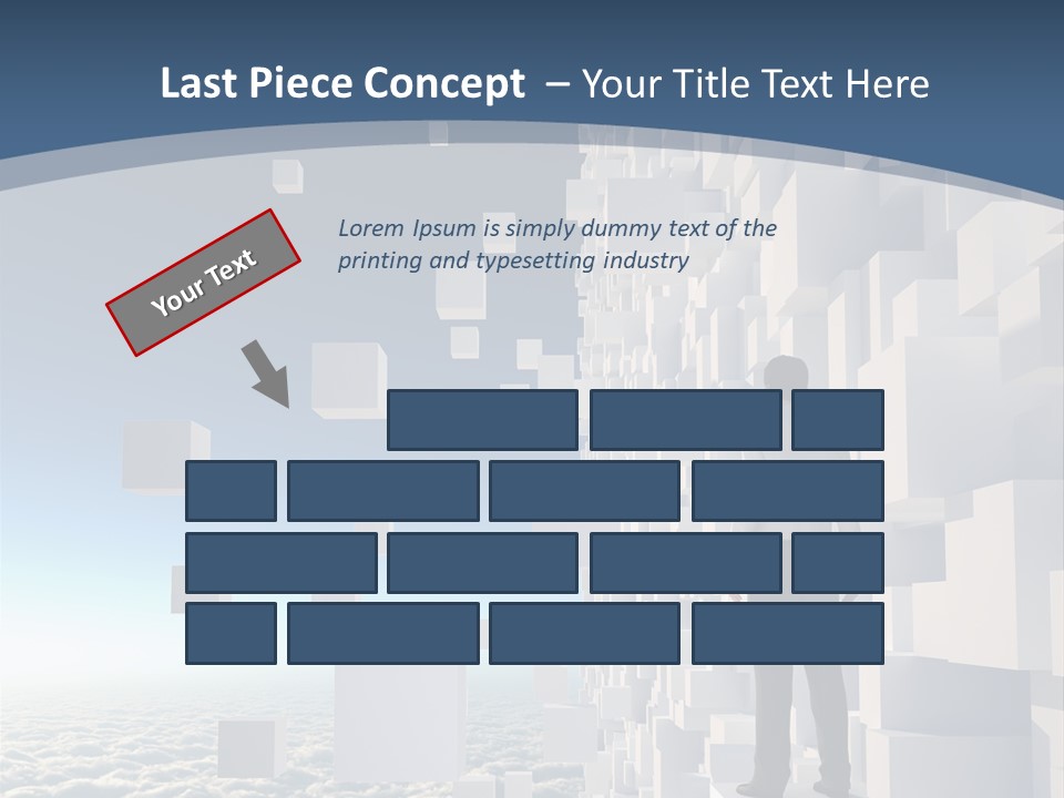 Standing Mother Retired PowerPoint Template