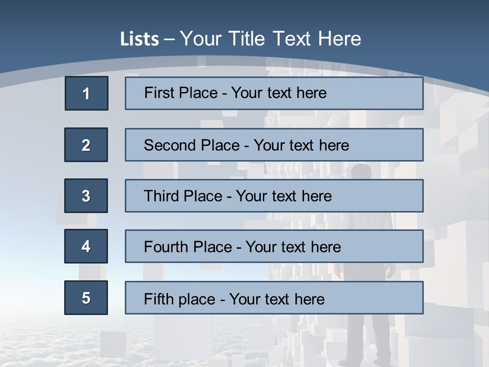 Standing Mother Retired PowerPoint Template