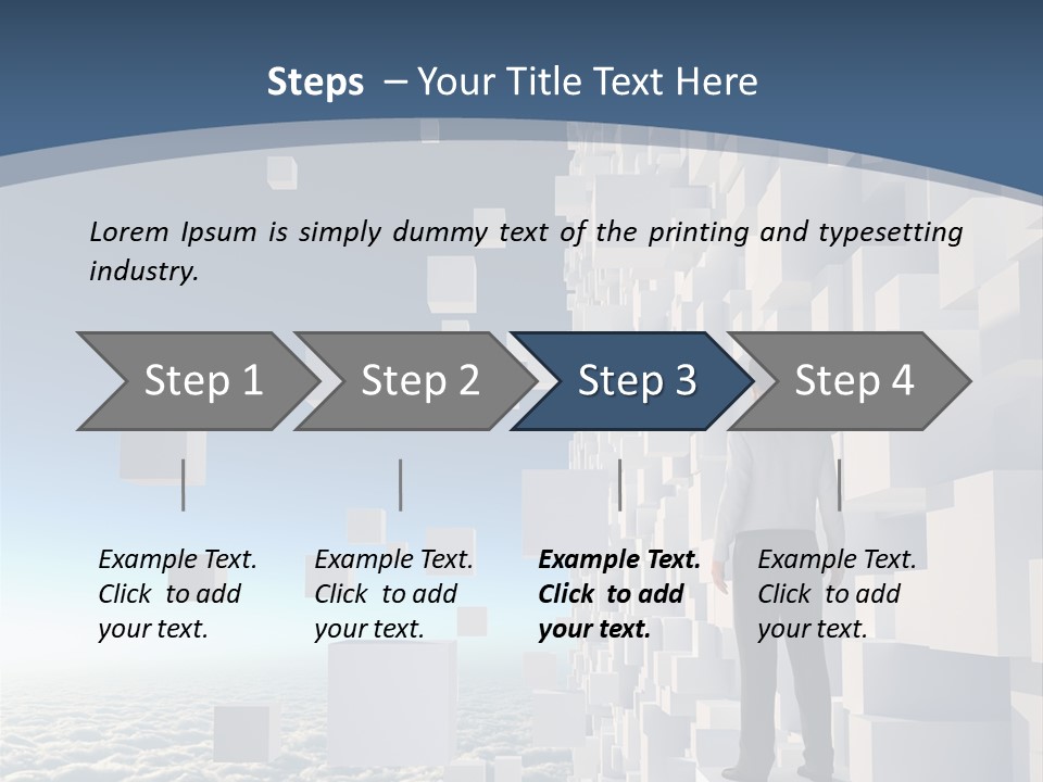 Standing Mother Retired PowerPoint Template