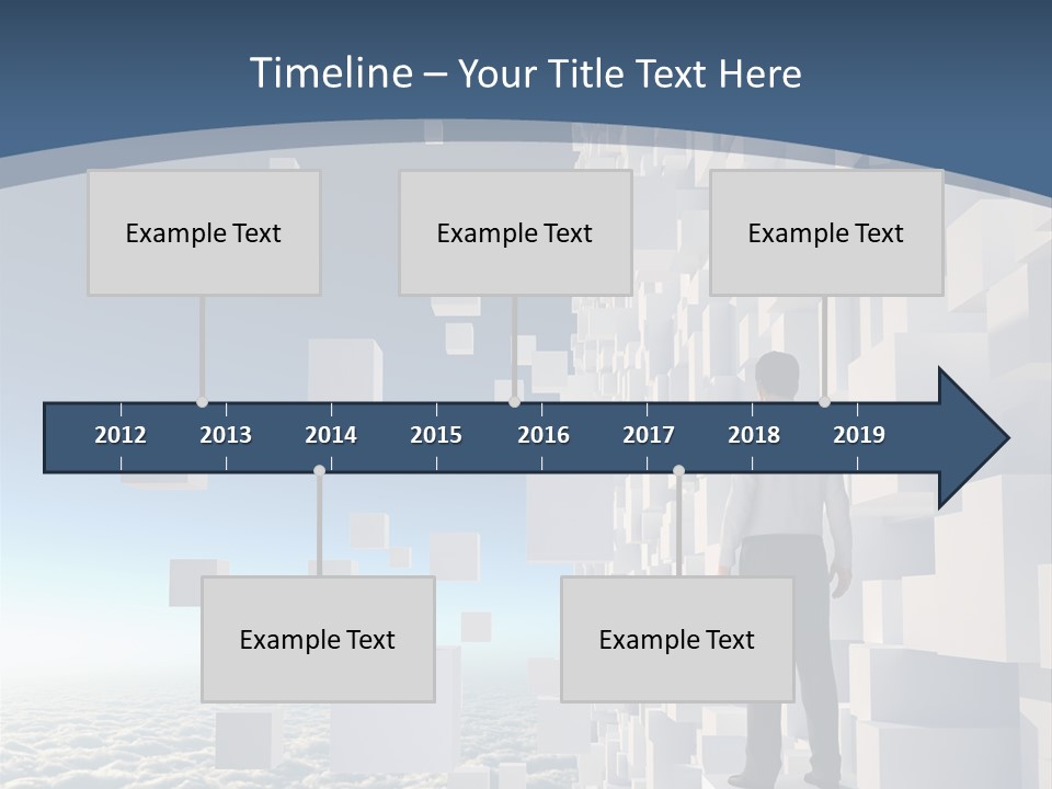 Standing Mother Retired PowerPoint Template