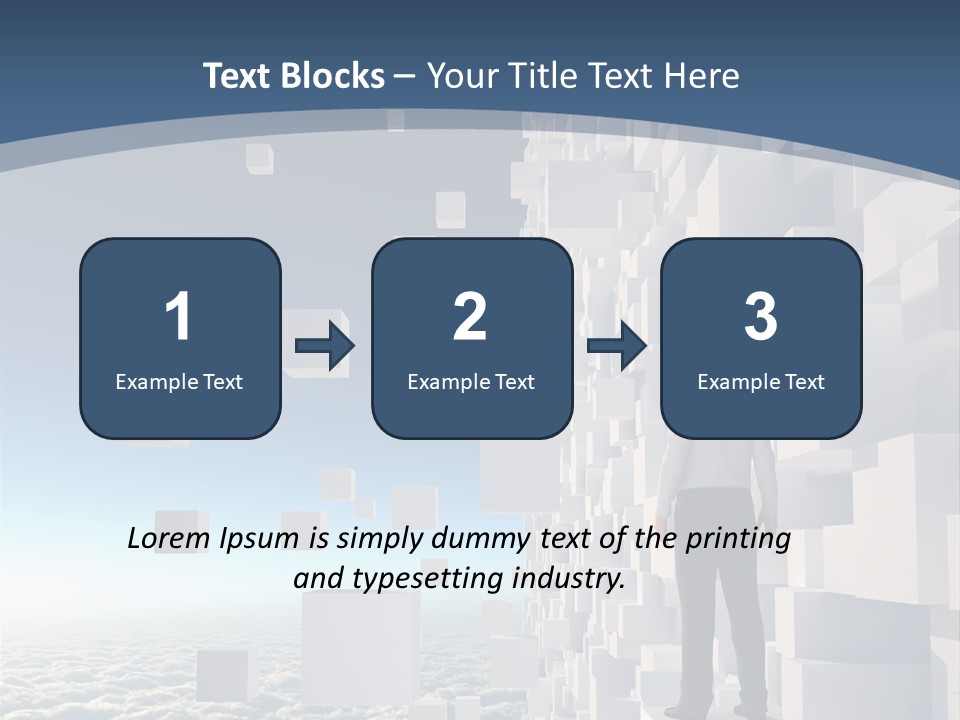Standing Mother Retired PowerPoint Template