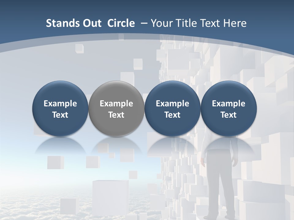 Standing Mother Retired PowerPoint Template