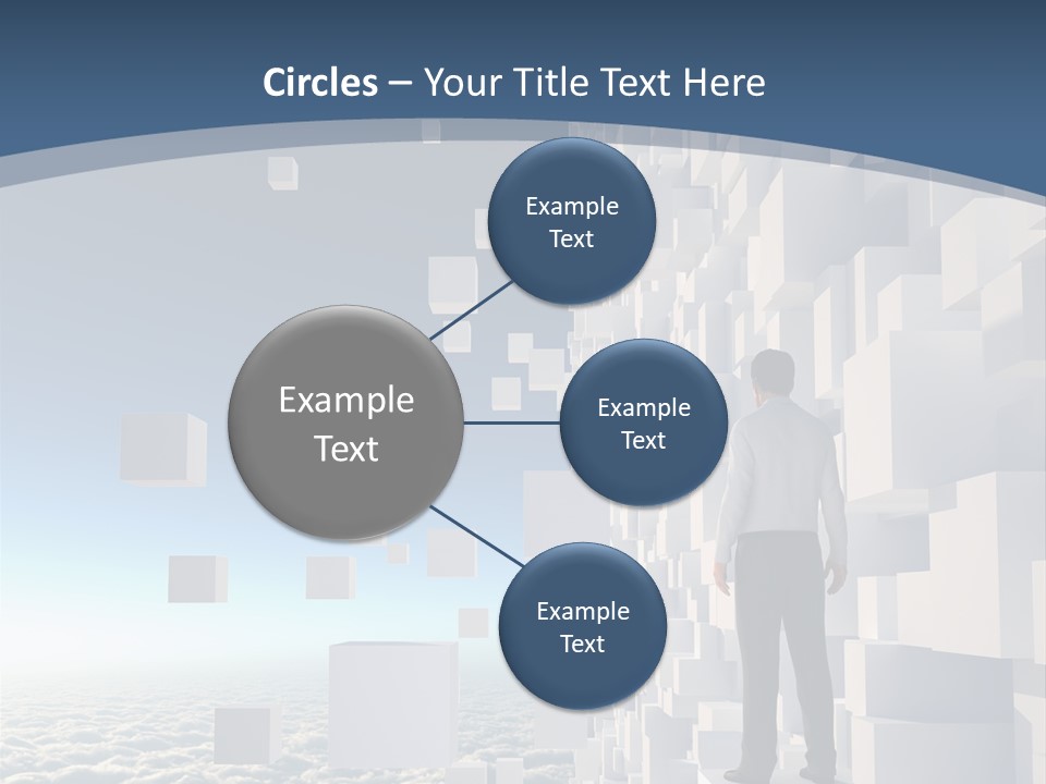 Standing Mother Retired PowerPoint Template