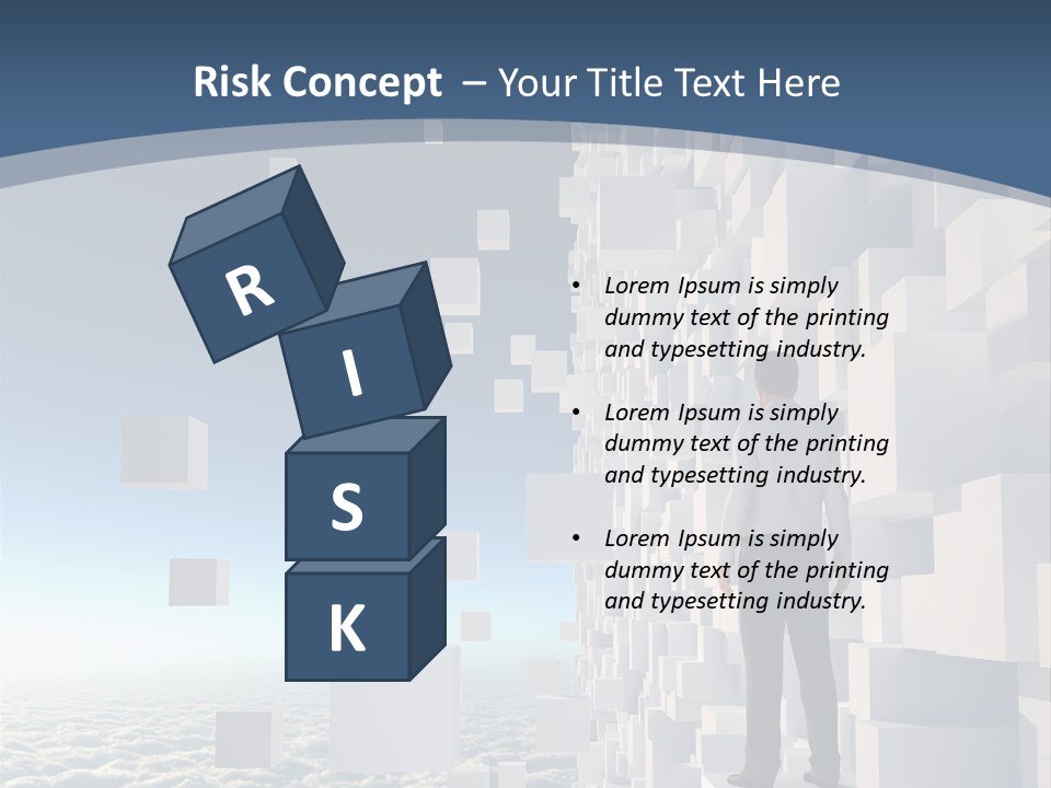 Standing Mother Retired PowerPoint Template