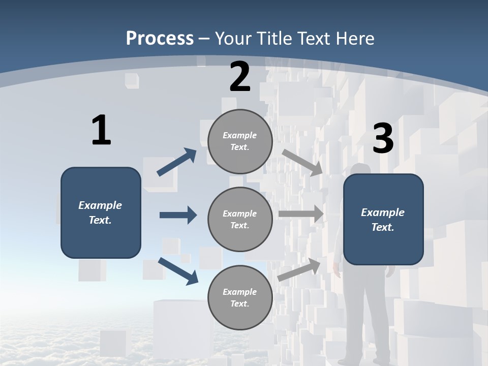 Standing Mother Retired PowerPoint Template