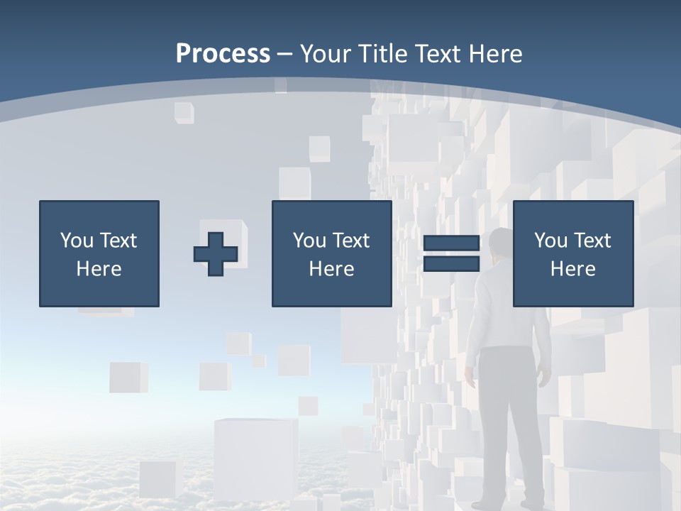 Standing Mother Retired PowerPoint Template