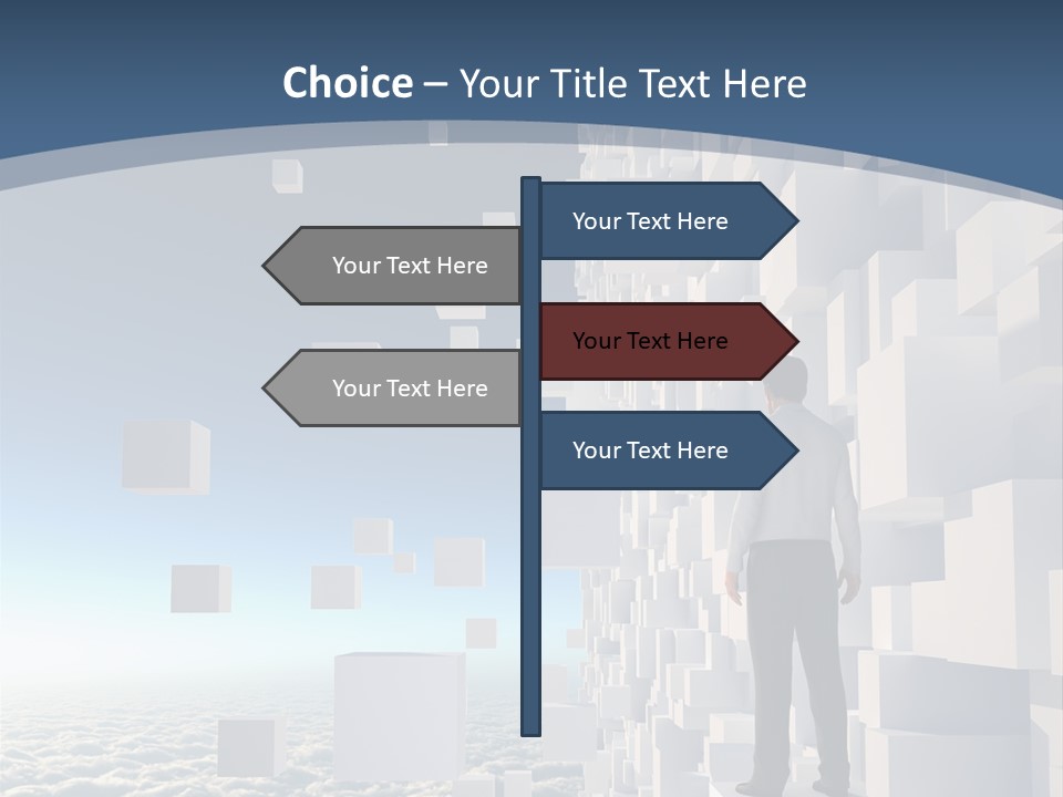 Standing Mother Retired PowerPoint Template