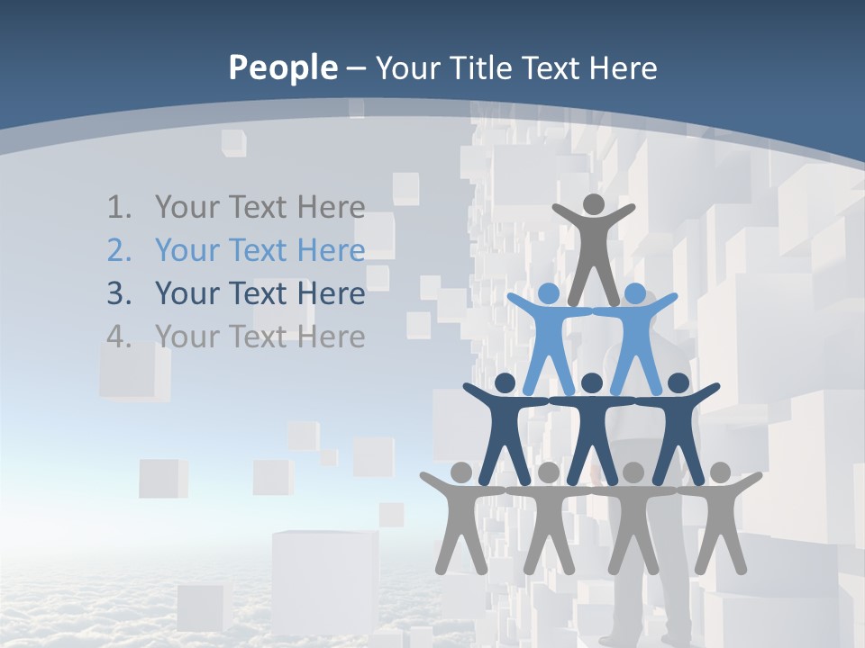 Standing Mother Retired PowerPoint Template