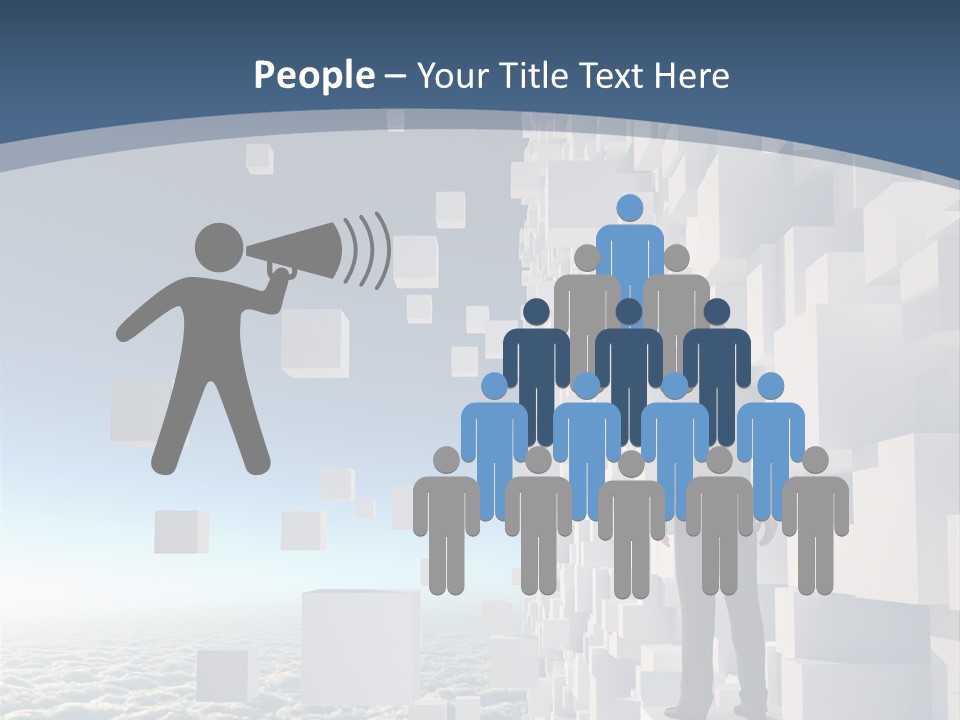 Standing Mother Retired PowerPoint Template