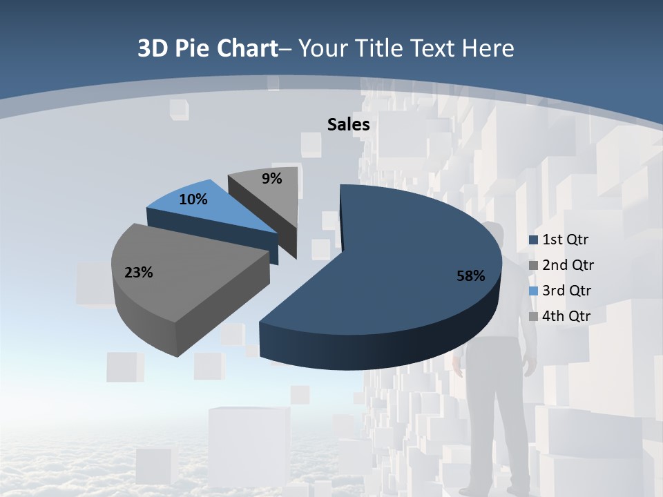Standing Mother Retired PowerPoint Template