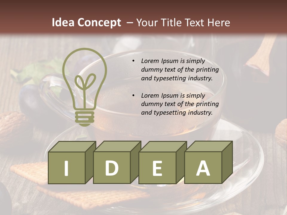 Peaceful Sea Portrait PowerPoint Template