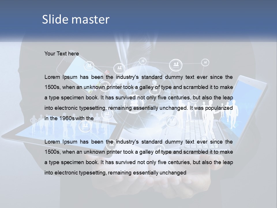 Coast Caucasian Life PowerPoint Template