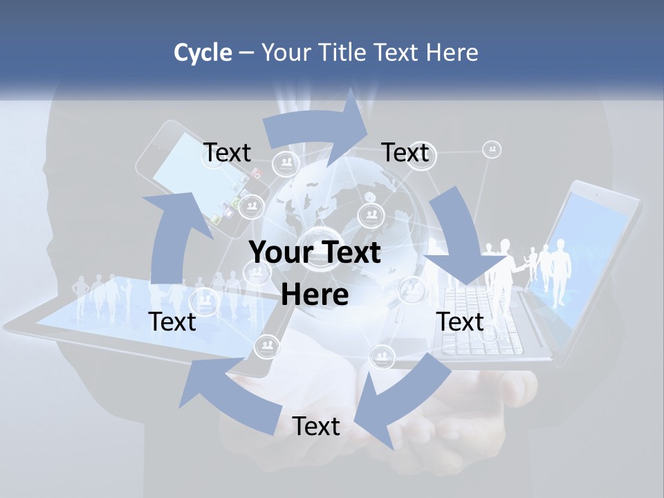 Coast Caucasian Life PowerPoint Template