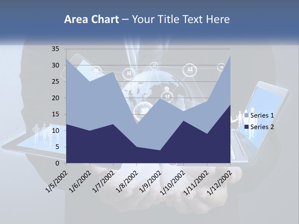 Coast Caucasian Life PowerPoint Template