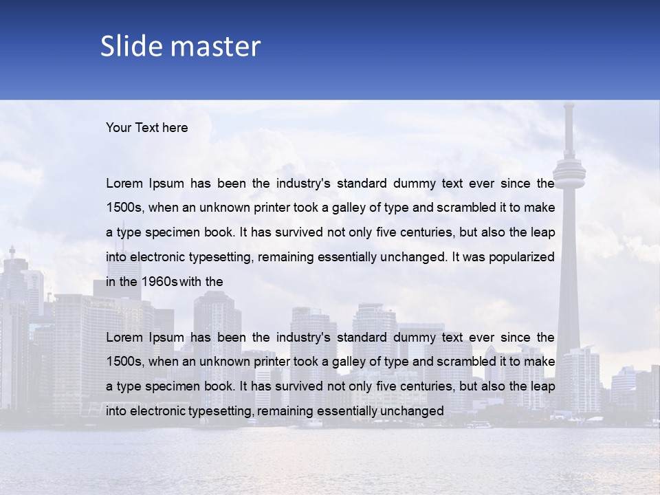 Sea Peaceful Coastal PowerPoint Template