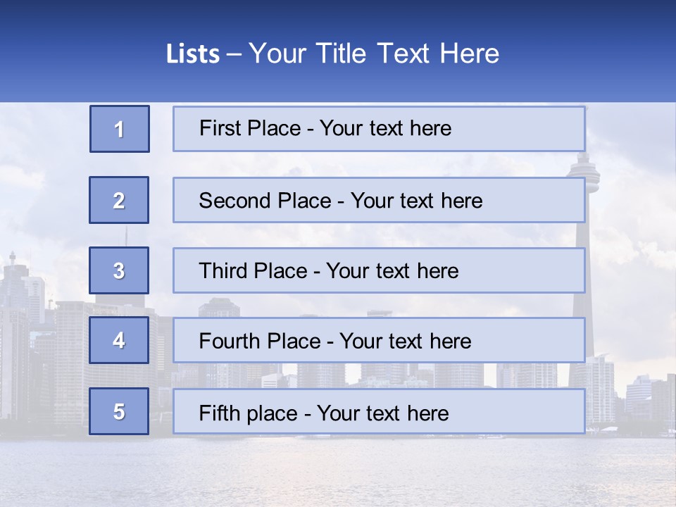 Sea Peaceful Coastal PowerPoint Template