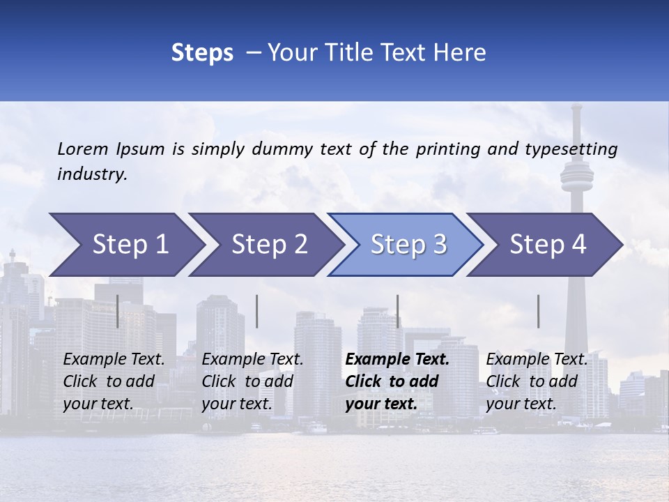 Sea Peaceful Coastal PowerPoint Template