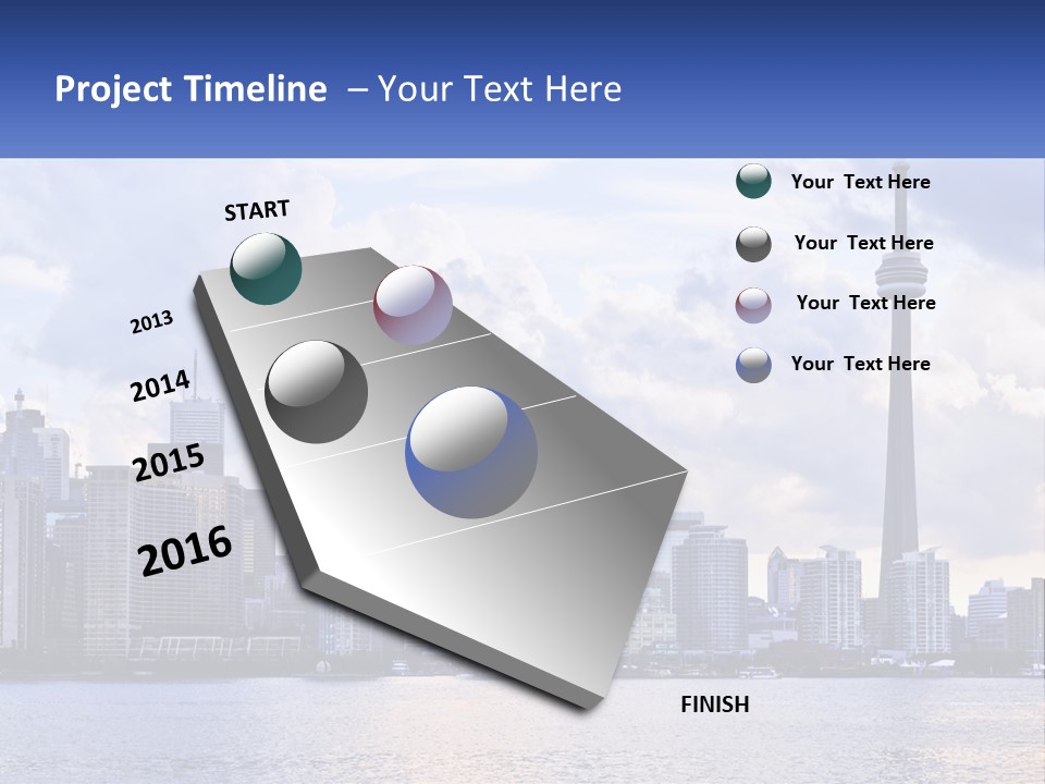 Sea Peaceful Coastal PowerPoint Template