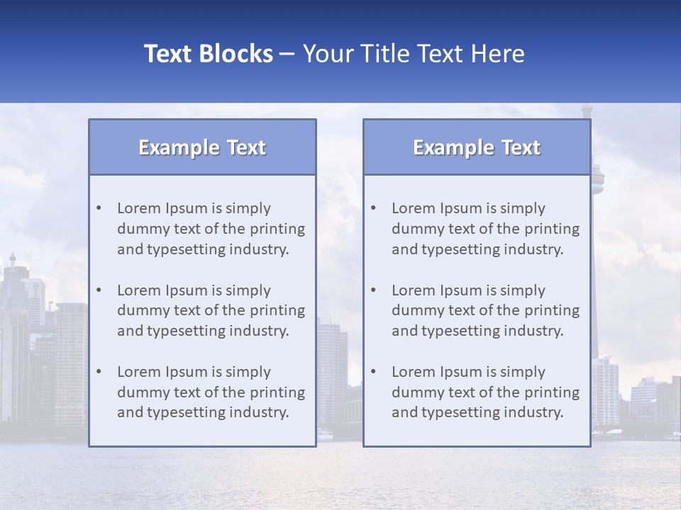 Sea Peaceful Coastal PowerPoint Template