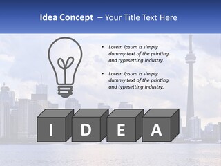 Sea Peaceful Coastal PowerPoint Template