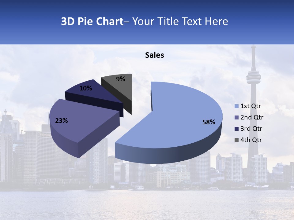 Sea Peaceful Coastal PowerPoint Template