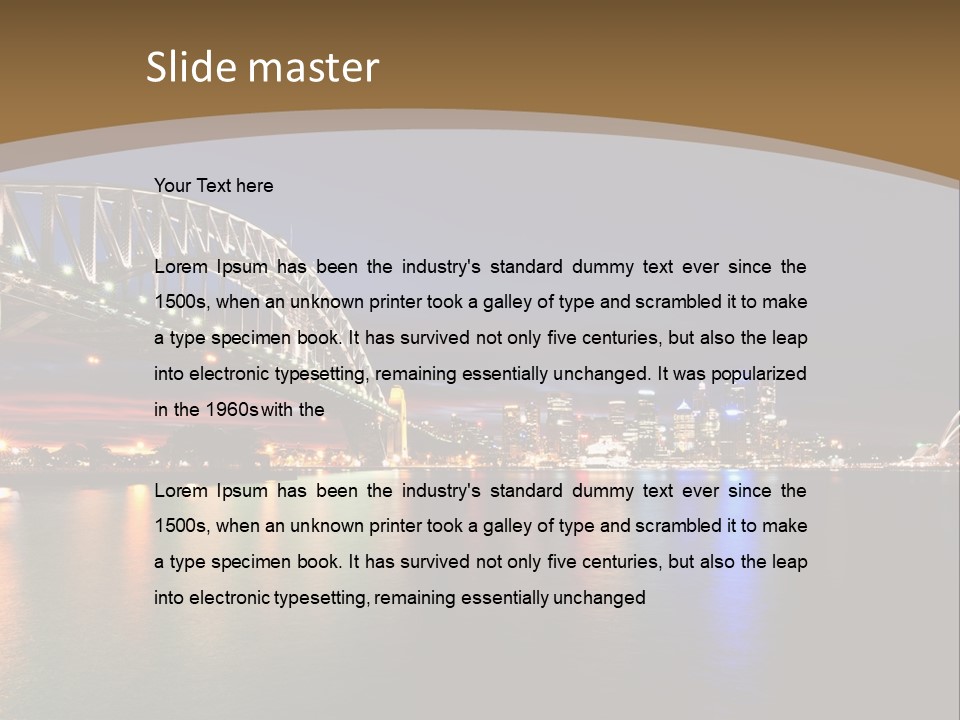 White Portrait Elderly PowerPoint Template