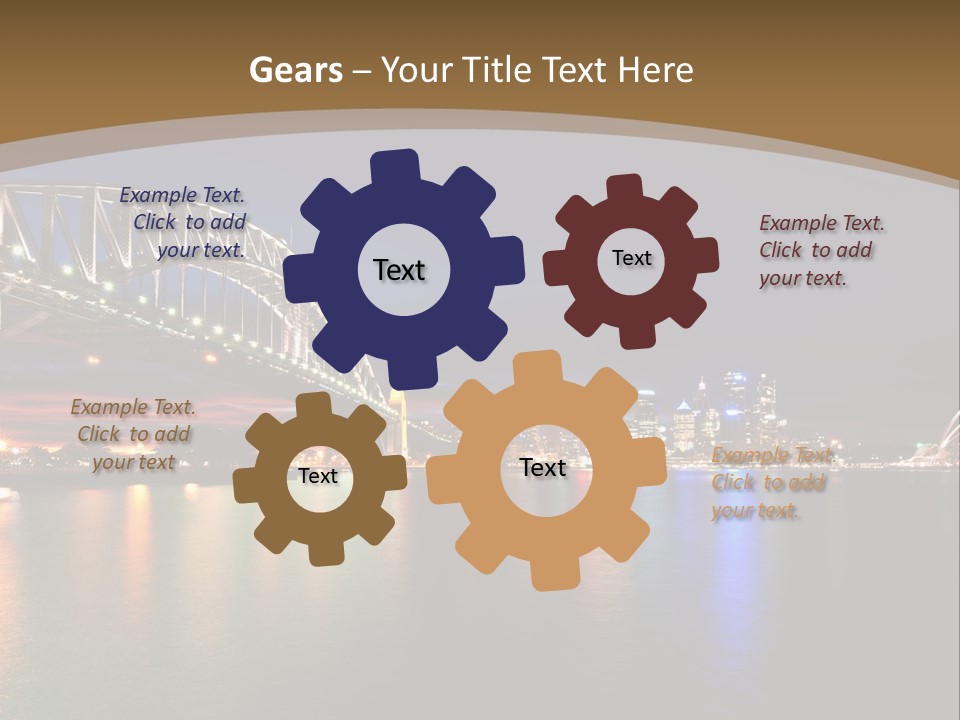 White Portrait Elderly PowerPoint Template