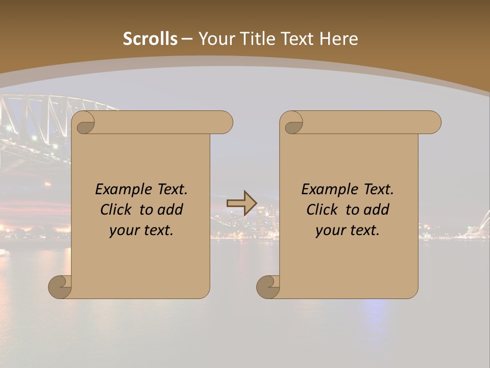 White Portrait Elderly PowerPoint Template