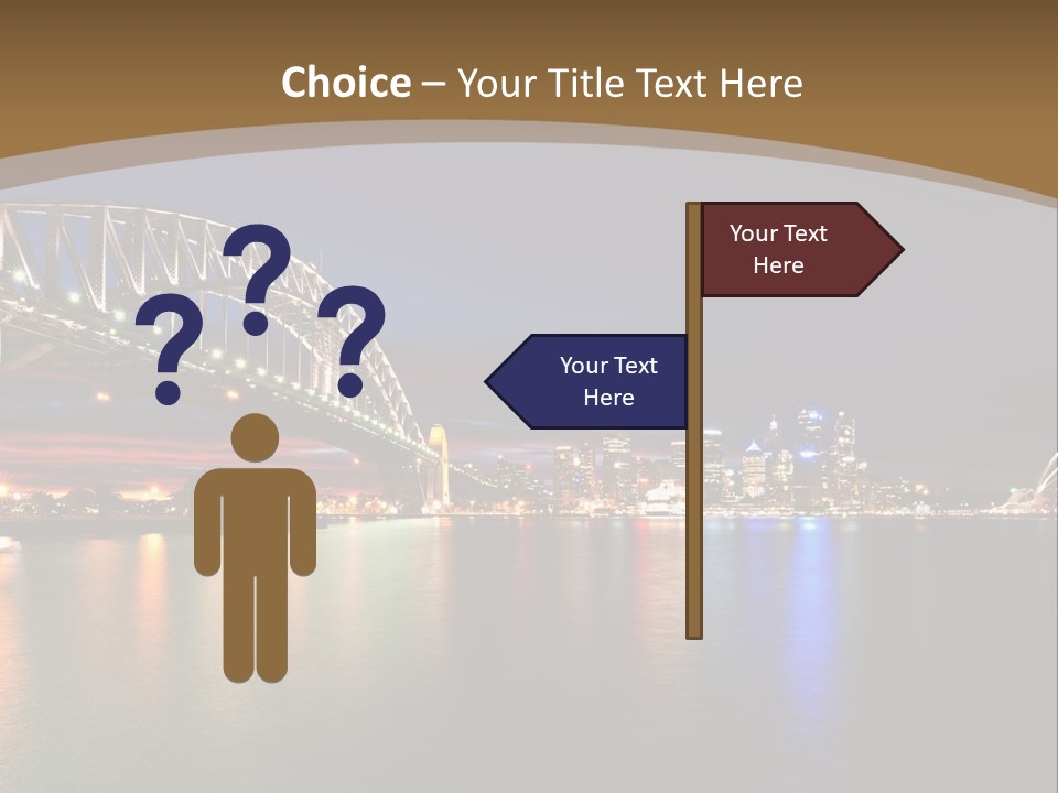 White Portrait Elderly PowerPoint Template