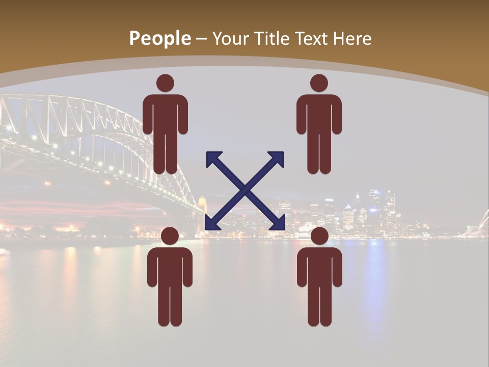 White Portrait Elderly PowerPoint Template