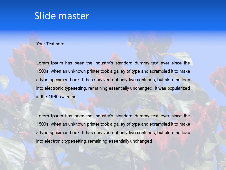 Standing Calm Portrait PowerPoint Template