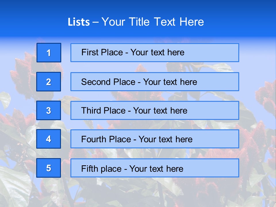 Standing Calm Portrait PowerPoint Template