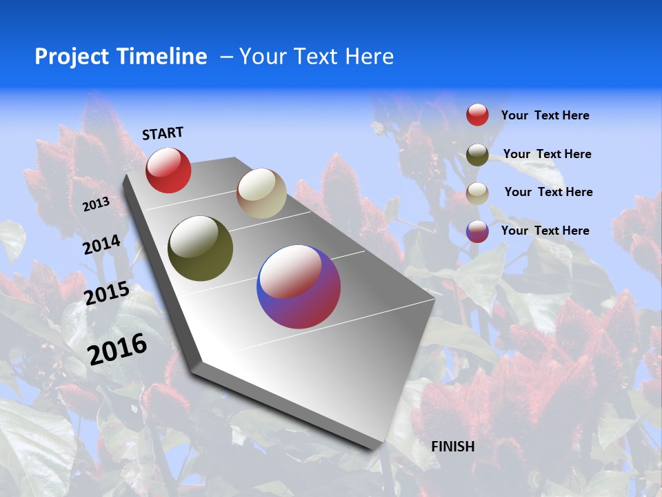 Standing Calm Portrait PowerPoint Template