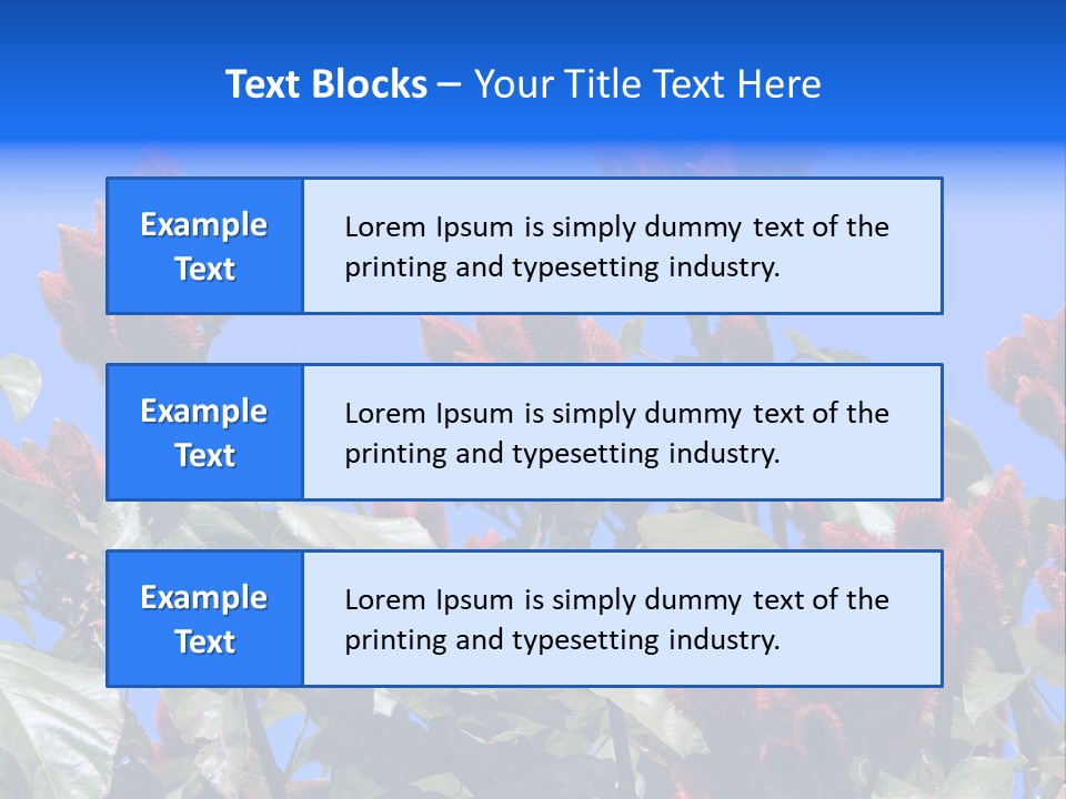 Standing Calm Portrait PowerPoint Template