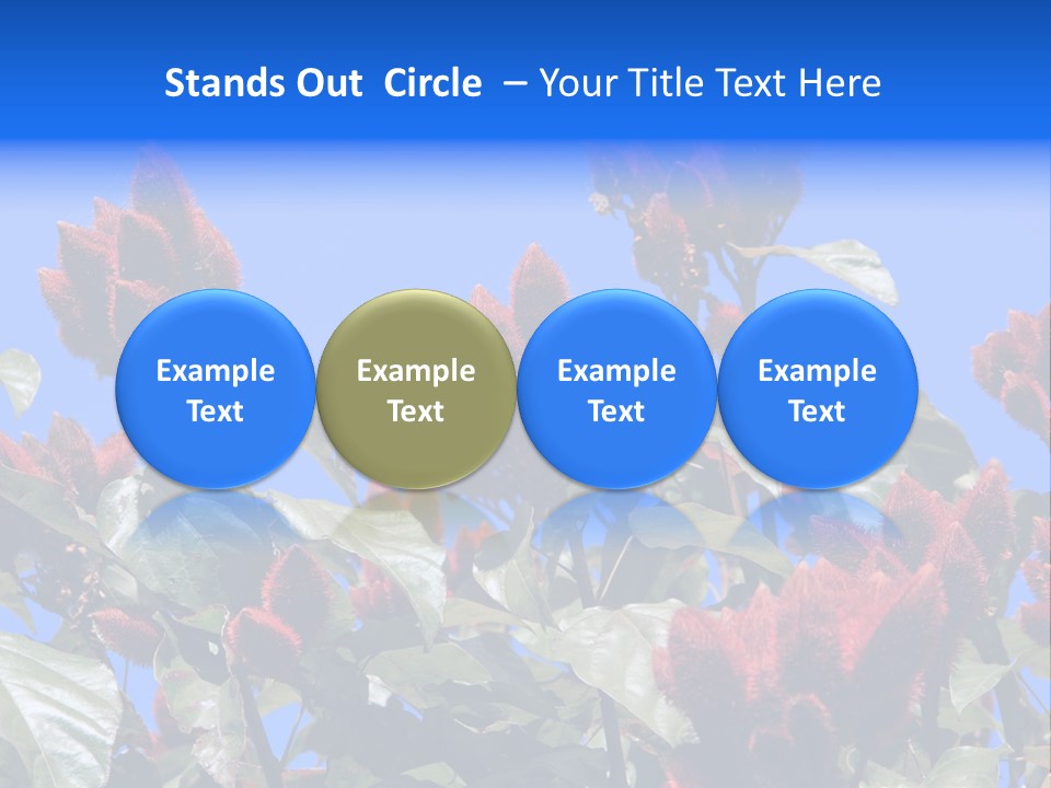 Standing Calm Portrait PowerPoint Template