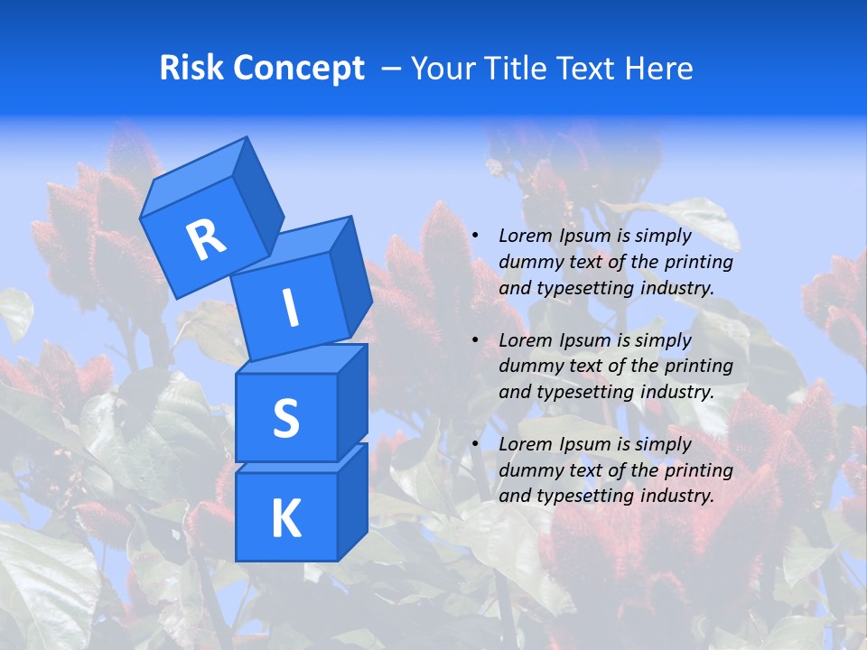 Standing Calm Portrait PowerPoint Template