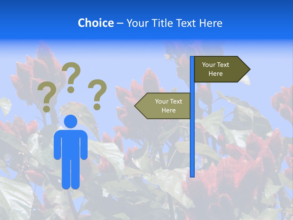 Standing Calm Portrait PowerPoint Template